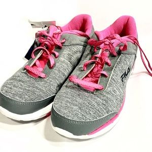Gray and pink Fila sneakers NWT